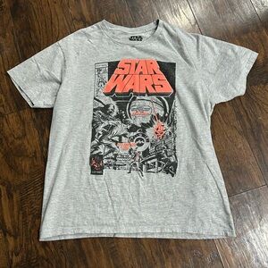 Star Wars comic book gray t-shirt large‎